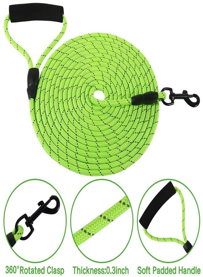 Vivifying Floating Long Dog Leash, 20ft Dog Training Leash for Swimming and Lake, Reflective Long Rope Lead with Soft Handle for Outside, Yard, Camping, Hiking and Beach (Green) - Image 3